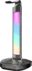 A standalone product shot of a headphone stand with RGB lighting. Produktbild-Vorschau