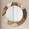 Ø60cm Spiegel - Glasrahmen mit Aufdruck - Wandspiegel Produktbild-Vorschau 1