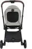 A rear view of a baby stroller on a white background. Produktbild-Vorschau