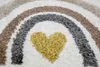 Tappeto per bambini a quadri arcobaleno beige, grigio e Anteprima dell’immagine prodotto 3