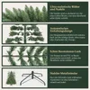 Collage of images and text describing features of an artificial Christmas tree. Produktbild-Vorschau
