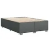 vidaXL Bettgestell ohne Matratze Dunkelgrau 140x190 cm Produktbild-Vorschau 3