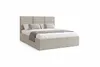 Polsterbett PINO 140x200 cm BEIGE mit Bettkasten und Metall Produktbild-Vorschau 3
