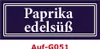 25 Stück Gewürzaufkleber Paprika edelsüß 40x16mm Produktbild-Vorschau 1