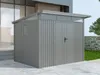 Metall Gerätehaus Modell Skylight 5,80 m² Alu Grau Produktbild-Vorschau 1