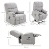 HOMCOM Massagesessel mit Aufstehhilfe Relaxsessel Produktbild-Vorschau 3