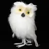 Künstliche Eulen-Vogelfigur aus weißem Schaumstoff, Produktbild-Vorschau 2