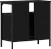 Möbel Waschbeckenunterschrank Schwarz Eichen-Optik 60x30x60 Produktbild-Vorschau 8