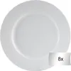 A white dessert plate is shown from a top-down perspective against a white background. Produktbild-Vorschau