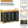 Adel Dream Wäschekorb mit Bambusrahmen, 200 l, 4 Produktbild-Vorschau 2