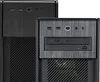 Two black computer cases are shown, one in front of the other. The front of the closer case has a DVD/Blu-ray drive and USB ports. Produktbild-Vorschau