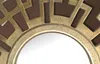FineBuy Wandspiegel Art déco 60 cm Metall Hängespiegel Gold Produktbild-Vorschau 4