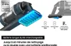 Close-up of a vacuum cleaner's detachable battery and charging indicator icons. Náhled obrázku produktu