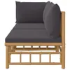 The Living Store 2-tlg. Garten-Lounge-Set mit Dunkelgrauen Produktbild-Vorschau 5