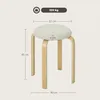 Lot de 4 tabourets de salle à manger HOMCOM, empilables, Voir les images du produit 3