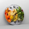 Wanduhr - Rund - Glasuhr - Essen Gemüse Essen frisch - Produktbild-Vorschau 4