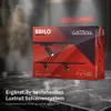 A product package for a lighting system is displayed on a marble surface. Produktbild-Vorschau