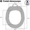 CORNAT TAROX WC-Sitz mit Absenkautomatik, Duroplast, weiß, Produktbild-Vorschau 5