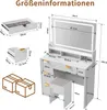 Fortuna Lai Schminktisch mit Verstellbaren LED-Beleuchtung Produktbild-Vorschau 6