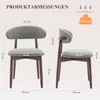 Set di 2 sedie da pranzo COLAMY, robuste ed eleganti, in Anteprima dell’immagine prodotto 3