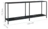 vidaXL Konsolentisch Schwarz 180x35x75,5 cm Hartglas Produktbild-Vorschau 8