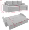Kanapa HEWLET PLUS COLOR z funkcją spania - Sofa rozkładana Podgląd zdjęcia produktu 6