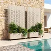 Cloison « Aaskis » avec jardinière à roulettes en acier, Voir les images du produit 7