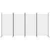 A white room divider with four panels. Voir les images du produit