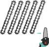 A collection of chainsaw chains and a mini chainsaw attachment. Produktbild-Vorschau