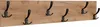 Loftový věšák 100 cm Oak Craft Gold 6 úchytů Black Modern Náhled obrázku produktu 1