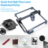 A laser engraver pump and accessories are displayed on a white background, with marketing text. Náhľad obrázku produktu