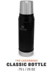 Butelka Stanley Classic Bottle S 0,75 L Matte Black Pebble Podgląd zdjęcia produktu 13
