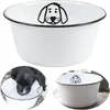 LS-LebenStil Vintage Fressnapf für Hunde Emaille Weiß Produktbild-Vorschau 1