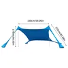 Strandzelt Sonnenschutz, UV-Schutz Strandmuschel für Strand Produktbild-Vorschau 2