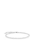 A silver bracelet with clear stones on a white background. Produktbild-Vorschau
