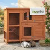 zooprinz Hasenstall Kaninchenstall Krümmel | Rot-Braun | Produktbild-Vorschau 1