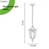 LUMILED Pendelleuchte Vintage Außen Hängelampe 230V Laterne Produktbild-Vorschau 4