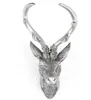 Hirschgeweih 20x12x30cm silber Kunststoff 10-Ender Produktbild-Vorschau 2