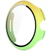A watch case with a gradient color.