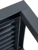 A close-up view of the corner of a dark gray outdoor table, showing the texture and construction. Anteprima dell’immagine prodotto