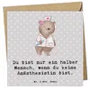 Mr. & Mrs. Panda Grußkarte Anästhesistin Herz - Grau Produktbild-Vorschau 1