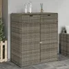 vidaXL Zahradní skříňka šedá 105x55x113 cm poly ratan Náhled obrázku produktu 8