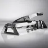 A studio shot of a wolfcraft vinyl and laminate cutter on a reflective surface. Produktbild-Vorschau