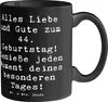 Mr. & Mrs. Panda Tasse Spruch 44. Geburtstag - Schwarz - Produktbild-Vorschau 1