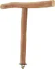 Siège en bois pour oiseaux en forme de T, grincement de Voir les images du produit 1