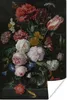 MuchoWow® Poster Stilleben mit Blumen in einer Glasvase - Produktbild-Vorschau 1