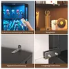 VOWNER Eckvitrine mit Glastüren, 165 cm, 3-Farben-LED, 4 Produktbild-Vorschau 7