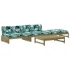 vidaXL 4-tlg. Garten-Lounge-Set mit Kissen Kiefernholz Produktbild-Vorschau 3