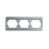 A product shot of a three-gang light switch frame. Podgląd zdjęcia produktu