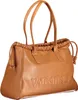Trendige braune Damen-Schultertasche mit Reißverschluss und Produktbild-Vorschau 3